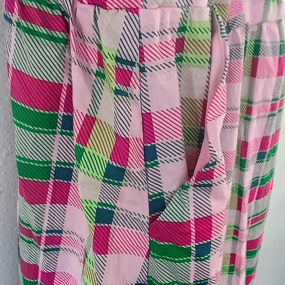 Torrid Women’s 2X Pink Plaid Smocked Summer Sundress Cottagecore Plus - Picture 6 of 11